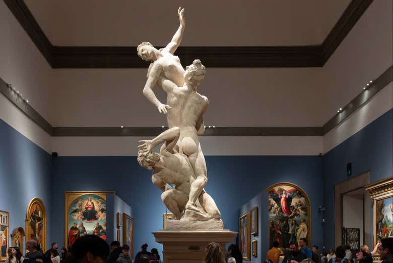 "O rapto das Sabinas" de Giambologna
